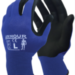Blue Foam Nitrile Open Back Glove