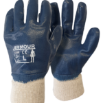 Blue Nitrile Fully Coated Double Dipped Glove