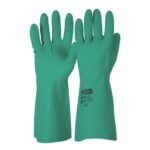 Green Nitrile Chemical Resistant Gauntlet Glove 33cm