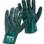 PVC Green Chemical Double Dipped Gauntlet Glove 27cm