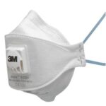 3M P2 Flat Fold Particulate Disposable Respirator Mask Valve 9322A+