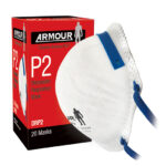 Armour P2 Cupped Particulate Disposable Respirator Mask Non-Valve