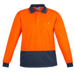 Unisex Hi-Vis Basic Long Sleeve Polo