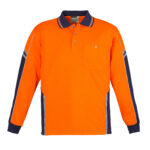 Mens Hi Vis Squad Long Sleeve Polo