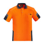 Mens Hi Vis Reinforced Squad Short Sleeve Polo