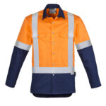 Mens Industrial Shoulder Taped Long Sleeve Shirt