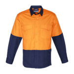 Mens Rugged Cooling Hi Vis Long Sleeve Shirt