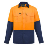 Mens Hi Vis Outdoor Long Sleeve Shirt