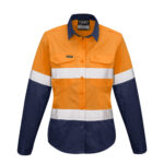 Womens Rugged Cooling Hi Vis Taped Long Sleeve Shirt