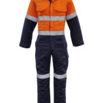 Mens Orange Flame Overall - Hoop Taped