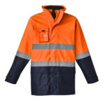Mens Hi Vis Basic 4 In 1 Waterproof Jacket (With Fleece Vest)