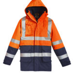 Mens Orange Flame Arc Rated Anti-Static Waterproof Jacket