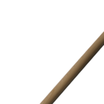 28mm x 1.8m Wooden Handle & Alloy Thread