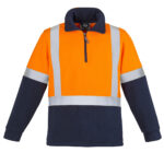 Unisex Hi Viz Polar Fleece Pullover-Shoulder Taped