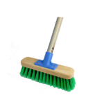 Acid Resistant Utility Broom Push Fit Bracket with Wooden Handle