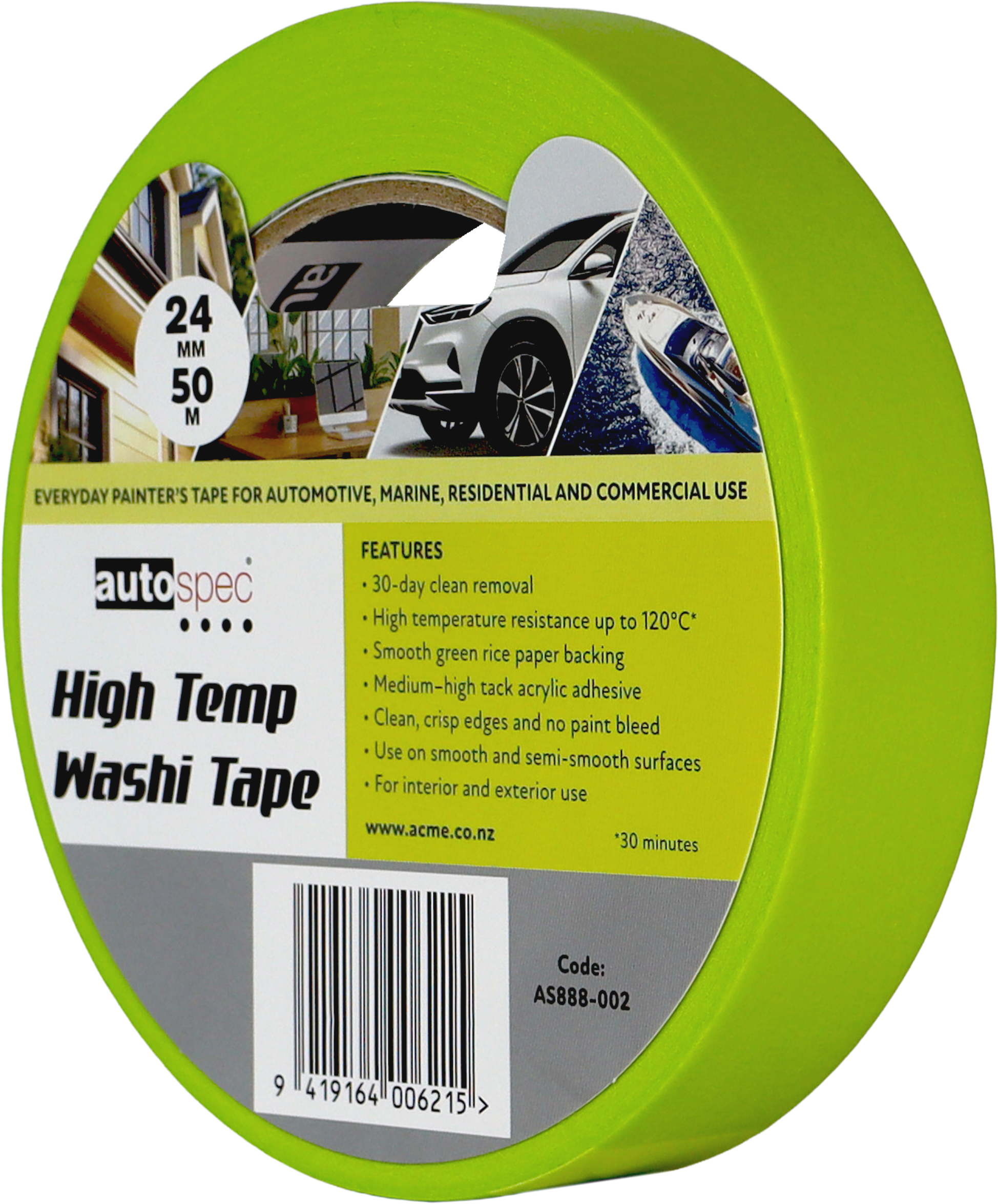 AS888-002 B High Temp Washi Tape 24mm
