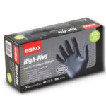 Esko High-Five Black Nitrile Industrial Glove 100pack