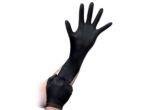 Esko High-Five Black Nitrile Glove on hand